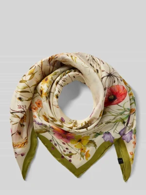 Jedwabna chusta z kwiatowym wzorem na całej powierzchni Fraas