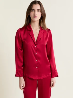 Jedwabna koszula od piżamy Etam