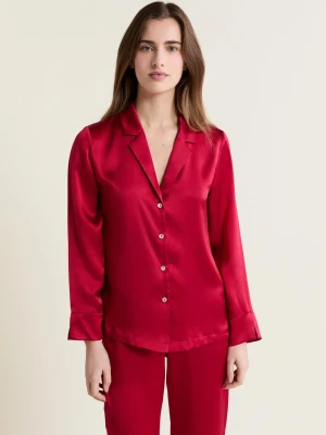 Jedwabna koszula od piżamy Etam