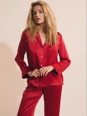 Jedwabna koszula od piżamy Etam