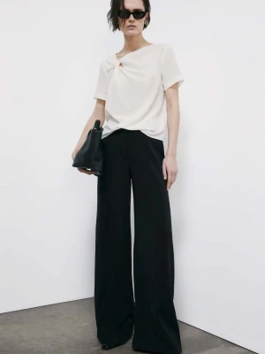 Jedwabna koszulka z supłem PATRIZIA PEPE