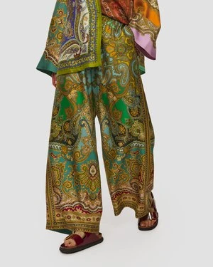 Jedwabne Spodnie Damskie Alemais Clemenza Silk