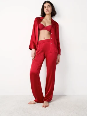 Jedwabne spodnie od piżamy Etam