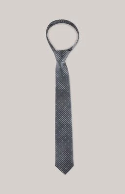 Jedwabny krawat w kolorze ciemnoszarym Joop