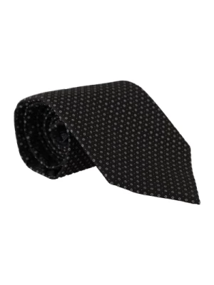 Jedwabny Krawat w Kropki Dolce & Gabbana