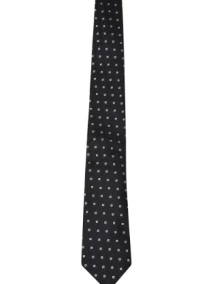 Jedwabny krawat z ostrym końcem Canali