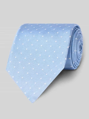 Jedwabny krawat z wzorem na całej powierzchni Boss