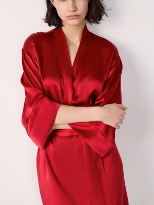 Jedwabny szlafrok Etam