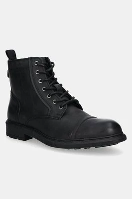 Jeep buty skórzane WOODLAND BOOT męskie kolor czarny JM42040A