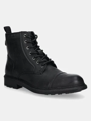 Jeep buty skórzane WOODLAND BOOT męskie kolor czarny JM42040A