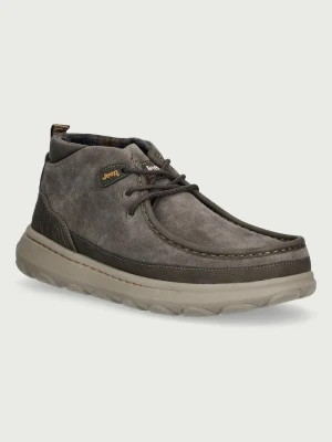 Jeep KAUAI WALLA MID sneakersy męskie skórzane zielony
