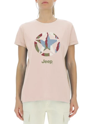 Jeep Koszulka w kolorze jasnoróżowym rozmiar: S