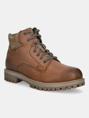 Jeep trapery skórzane WILLYS męskie kolor brązowy JM52000A