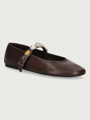 Jeffrey Campbell baleriny Amarissa brązowy