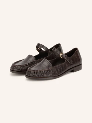 Jeffrey Campbell Baleriny W Stylu Mary Jane Lillith braun CIEMNOBRĄZOWY