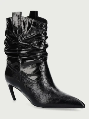 Jeffrey Campbell botki damskie skórzane DESOLATION czarny