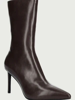 Jeffrey Campbell botki na szpilce damskie EVERYNIGHT brązowy