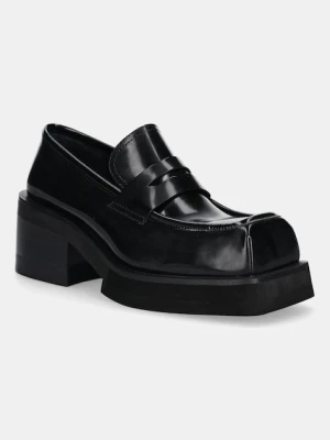 Jeffrey Campbell czółenka skórzane CLASSICAL kolor czarny na słupku C529EF-08