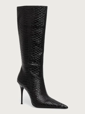 Jeffrey Campbell kozaki na szpilce damskie skórzane PROPOSAL czarny