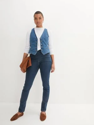 Jegginsy high-waist z wygodnym paskiem bonprix