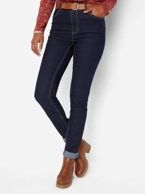 Jegginsy high-waist z wygodnym paskiem bonprix