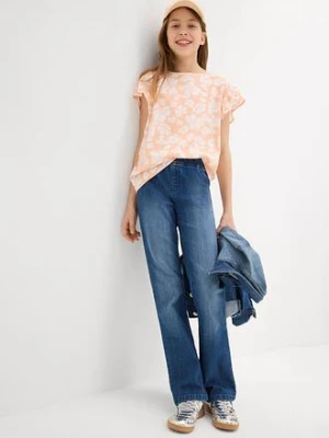 Jegginsy mid waist, flared bonprix