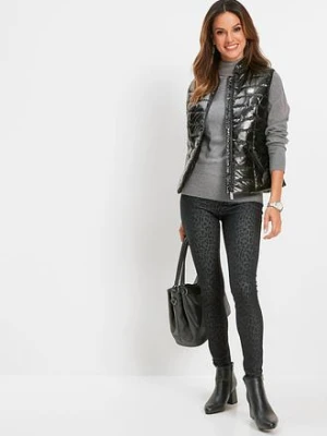 Jegginsy w panterkę bonprix