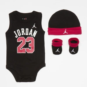 Jordan Jersey 23 (3 Pack) uniseks Rampersy i zestawy dla niemowląt czarny rozmiar Odzież