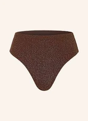 Jets Australia Dół Od Bikini Z Wysokim Stanem Tirari Z Błyszczącą Przędzą braun