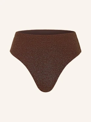 Jets Australia Dół Od Bikini Z Wysokim Stanem Tirari Z Błyszczącą Przędzą braun