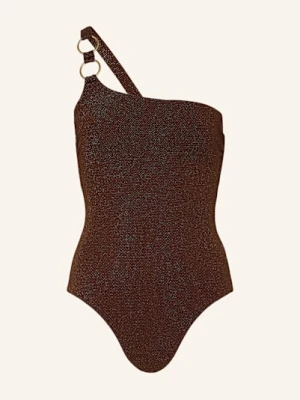Jets Australia Strój Kąpielowy Na Jedno Ramię Tirari Z Błyszczącą Przędzą braun