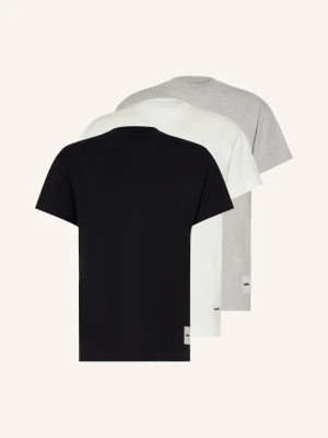 Jil Sander 3-Pak Koszulek schwarz czarny