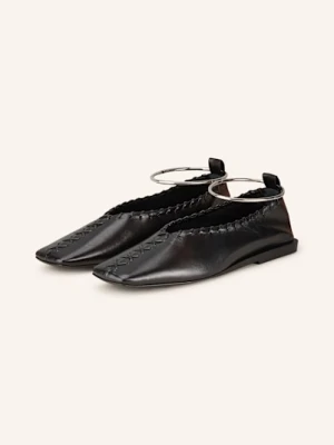 Jil Sander Baleriny schwarz