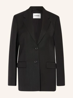 Jil Sander Blezer Z Dodatkiem Jedwabiu schwarz