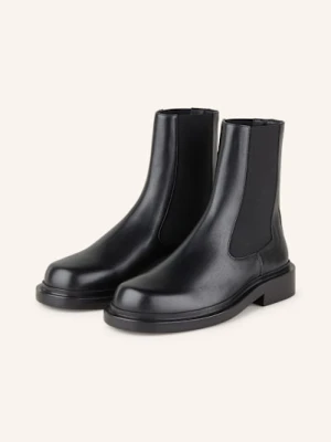 Jil Sander Botki Chelsea schwarz