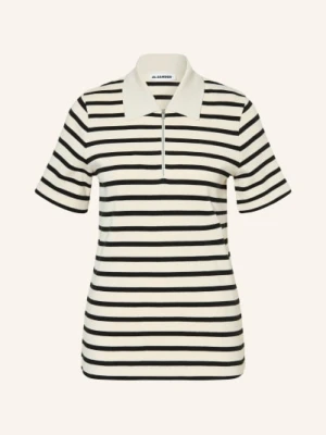 Jil Sander Dzianinowa Koszulka Polo blau