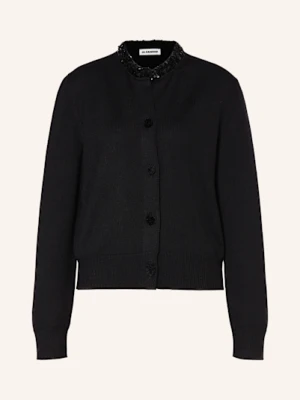 Jil Sander Kardigan Z Cekinami schwarz