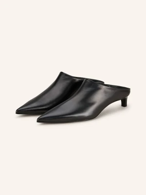 Jil Sander Klapki schwarz CZARNY