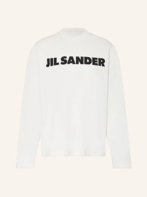 Jil Sander Koszulka Oversize Z Długim Rękawem weiss