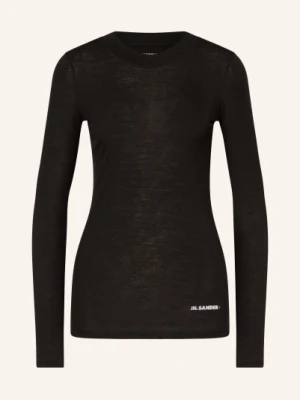 Jil Sander Koszulka Z Długim Rękawem schwarz