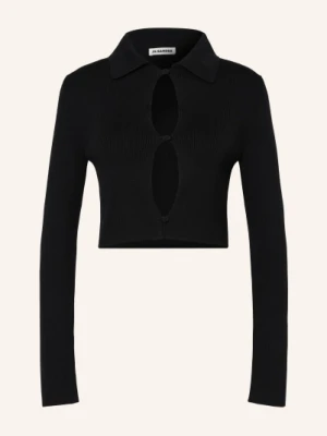 Jil Sander Krótki Sweter schwarz