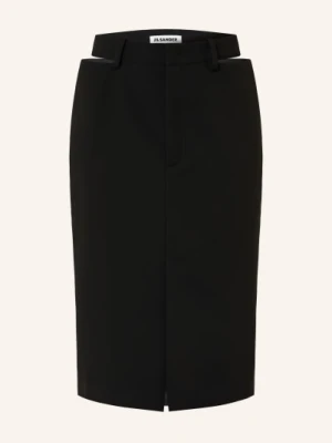 Jil Sander Spódnica Z Wycięciami schwarz