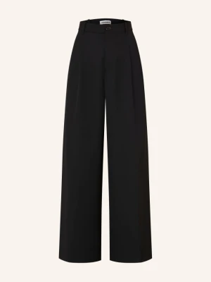 Jil Sander Spodnie Typu Marlena schwarz CZARNY