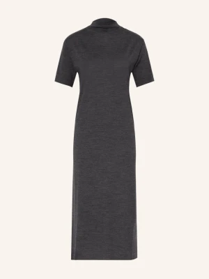 Jil Sander Sukienka Z Dzianiny grau CZIEMNOSZARY