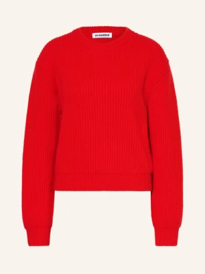 Jil Sander Sweter rot CZERWONY
