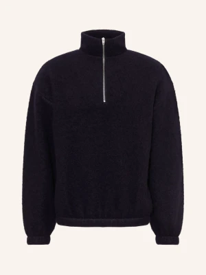 Jil Sander Sweter Typu Troyer blau GRANATOWY