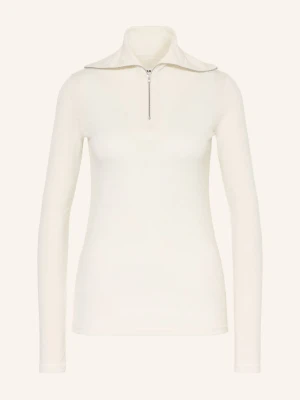 Jil Sander Sweter Typu Troyer Z Dzianiny Dżersejowej Z Kapturem weiss ECRU