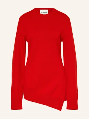 Jil Sander Sweter Z Dodatkiem Kaszmiru rot