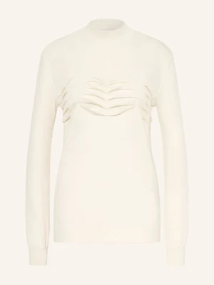 Jil Sander Sweter Z Kaszmiru weiss ECRU