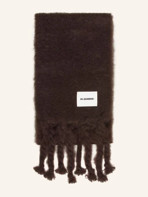Jil Sander Szal Moherowy braun CIEMNOBRĄZOWY